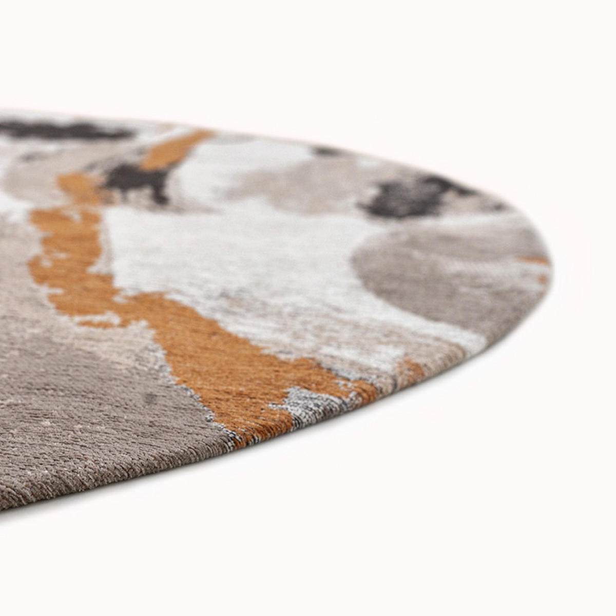 TEPPICH Middle Of Gallery Fresque 240/240 cm - Gelb, Kunststoff/Textil (240/240cm) - Louis De Poortere