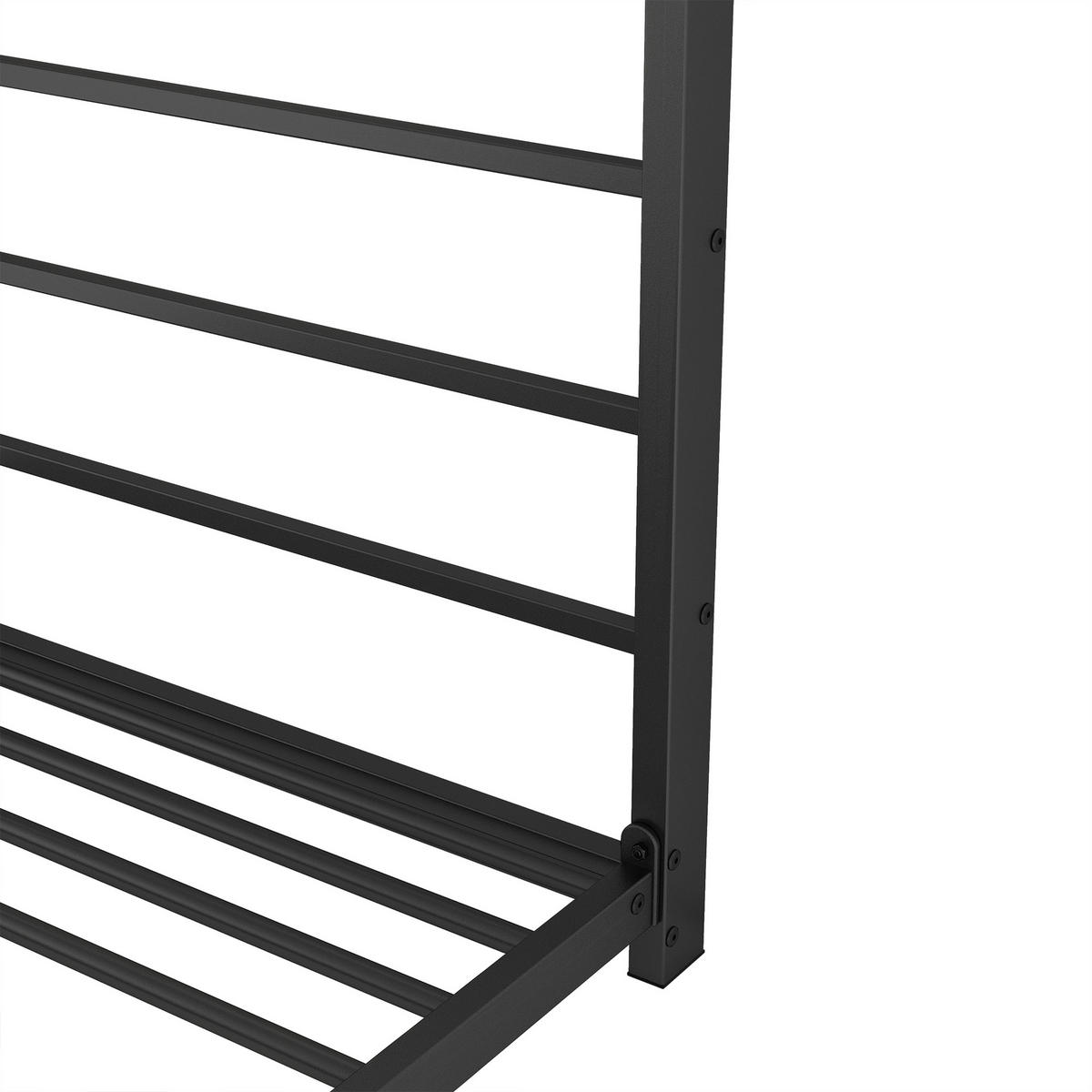 PATURI CASĂ Albă - negru, metal (203/160/95cm) - Urban Meuble