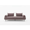 SCHLAFSOFA CANE Violett Webstoff - Violett/Schwarz, Textil/Metall (210/80/100cm) - KAWOLA