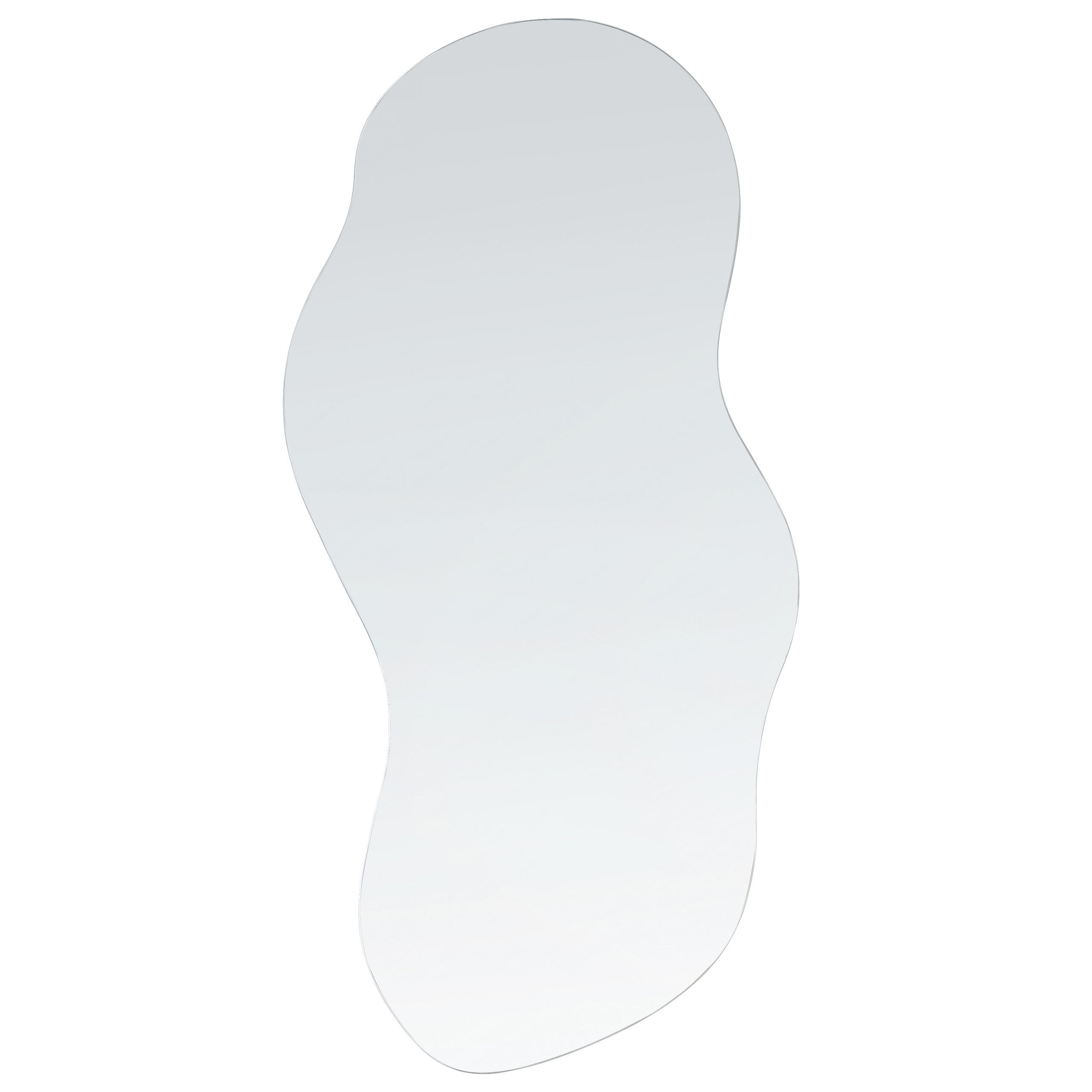 WANDSPIEGEL Silber 33/80 cm Auxerre - Silberfarben, Glas (33/80/33cm) - Beliani