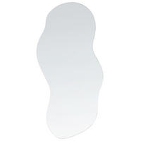 WANDSPIEGEL Silber 33/80 cm Auxerre - Silberfarben, Glas (33/80/33cm) - Beliani
