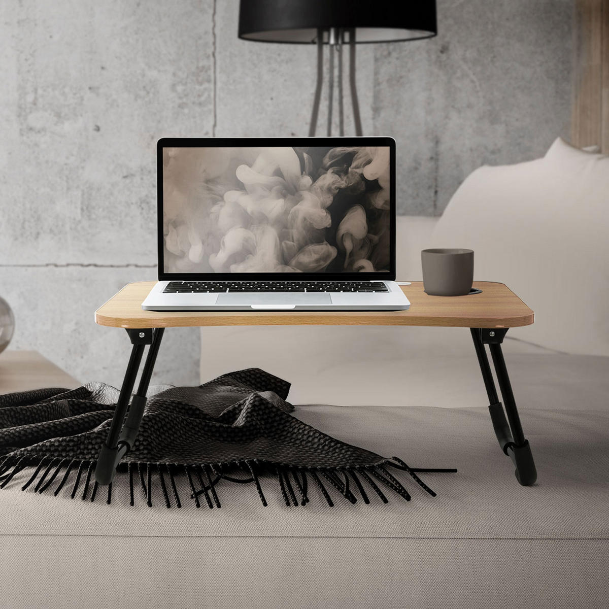 LAPTOPTISCH - Braun, Holzwerkstoff (60/40/25cm) - ML-DESIGN