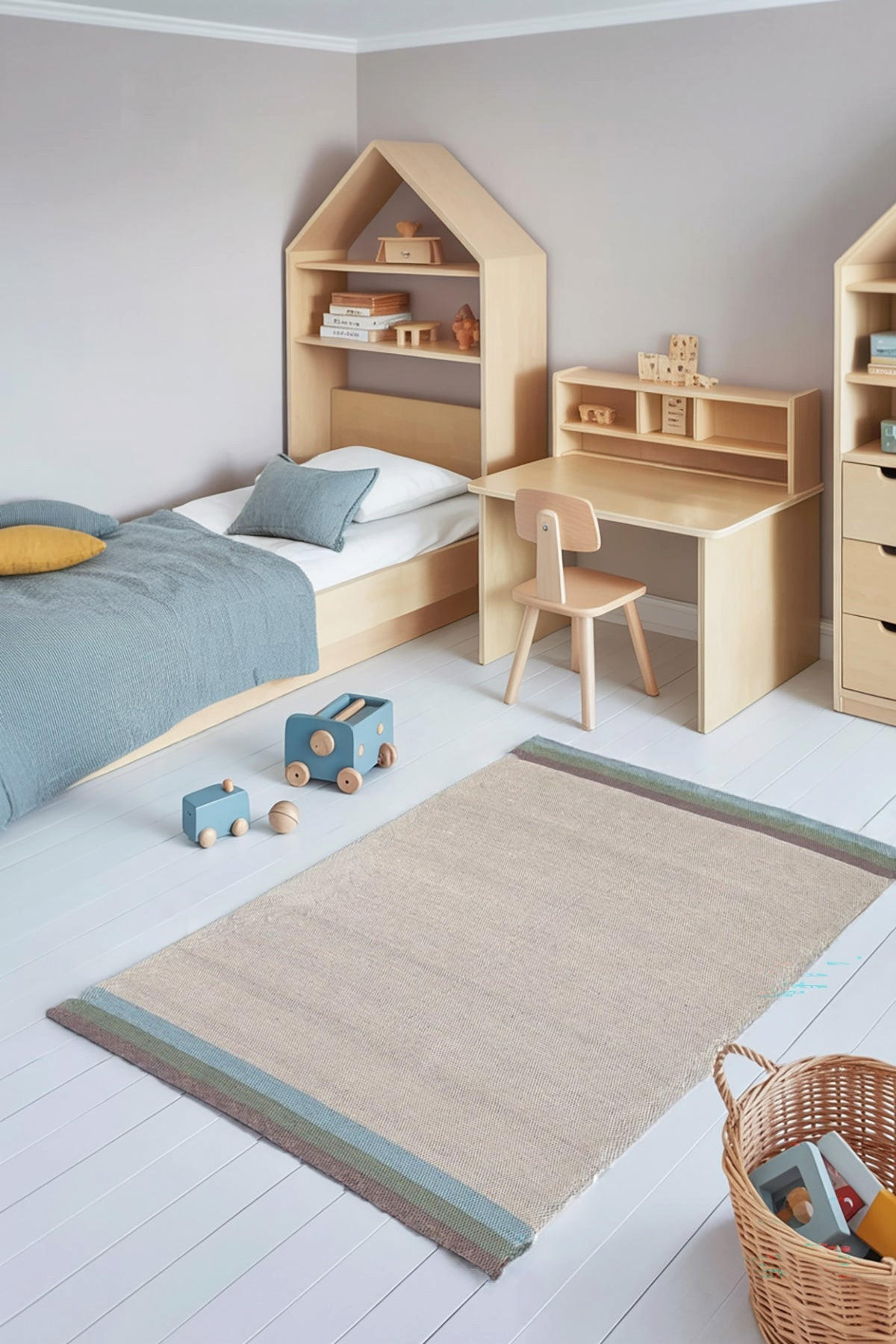 TEPPICH aus recycelter Baumwolle handgewebt beige - Beige, Naturmaterialien (140/200cm) - AFK Living