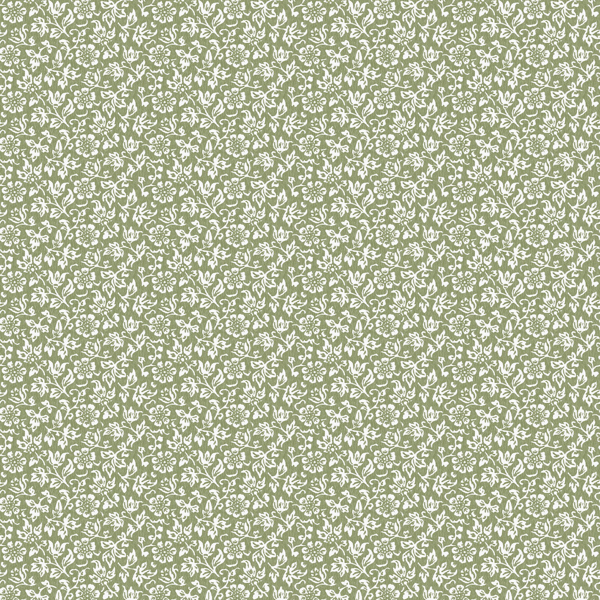 VLIESTAPETE Sweet Alyssum Moosgrün - Grün, Papier/Kunststoff (52/1cm) - LAURA ASHLEY