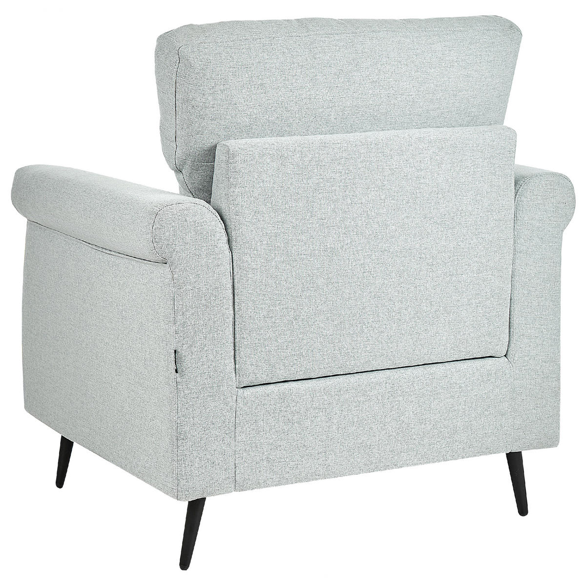 SESSEL Polsterbezug Grau Vietas - Grau, Textil/Metall (85/88/67cm) - Beliani