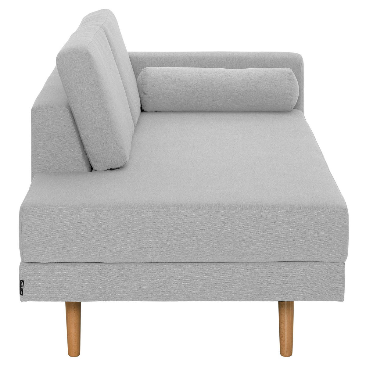 RECAMIERE Armlehne rechts Keara Flachgewebe hellgrau - Hellgrau, Kunststoff (87/81/190cm) - 58aufmkessel