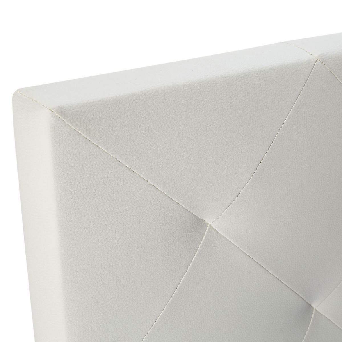 KOPFTEIL 140x60 cm Rombo Weiß - Weiß, Fell (8/60/140cm) - VS Venta-stock