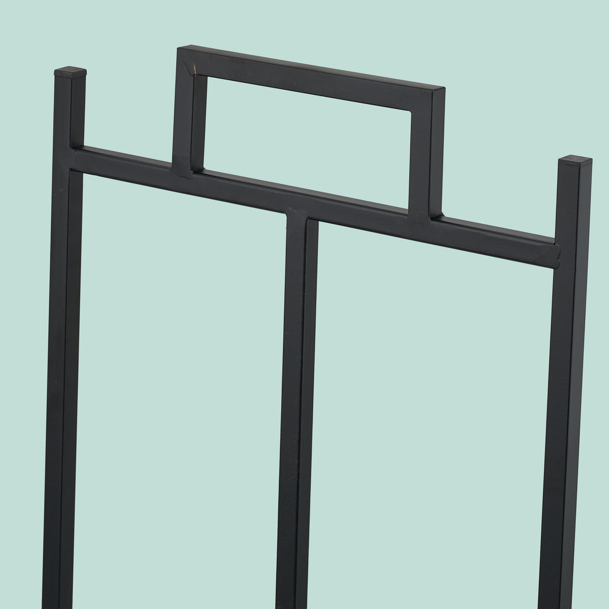 KAMINHOLZREGAL - Schwarz, Metall (45/41/33cm) - Relaxdays