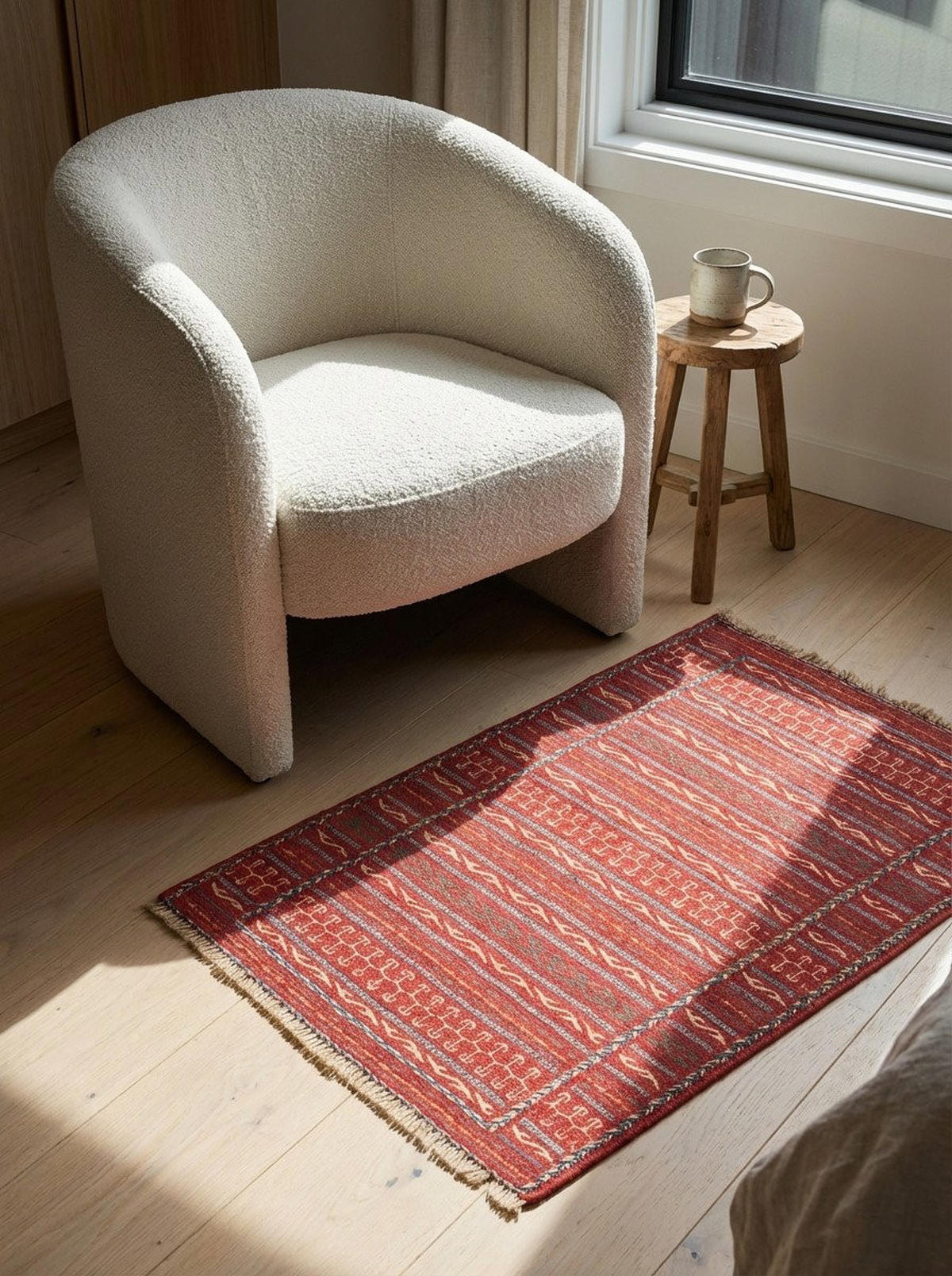 HANDWEBTEPPICH Kelim Kordi Mehrfarbig 90/60 cm Schurwolle - Multicolor, Textil (60/90cm) - Looma