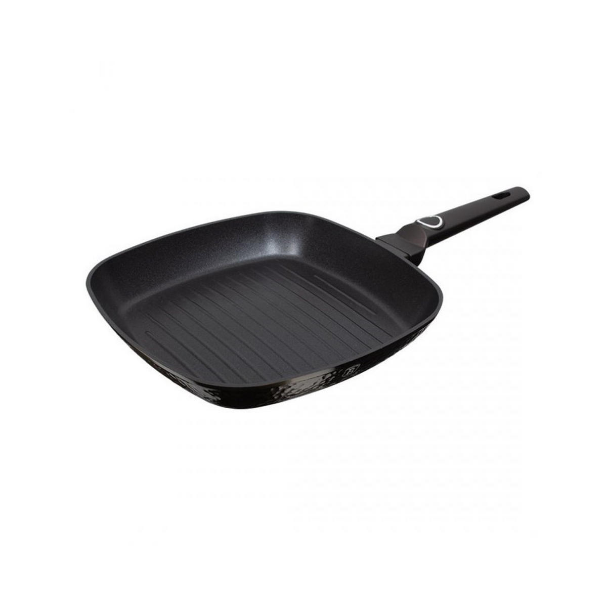 GRILLPFANNE Schwarz 28/28/4.1 cm BH6578 - Schwarz, Metall (28cm) - Berlinger Haus