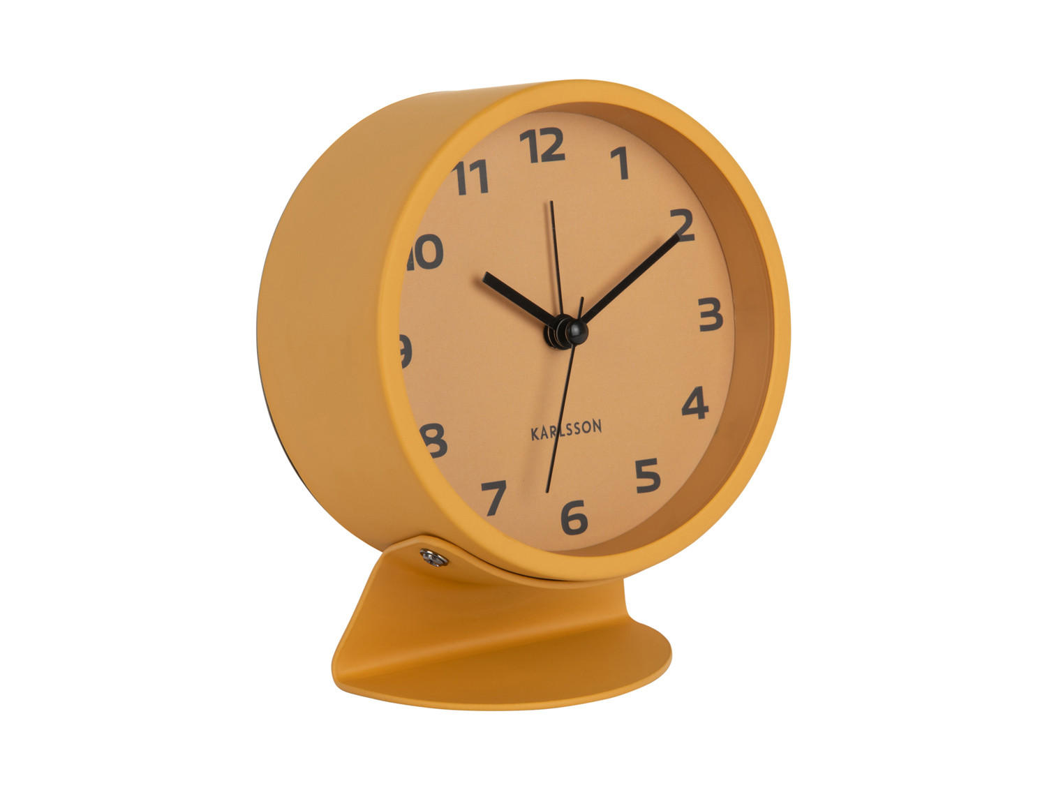 WECKER Cool Retro Gelb 11/11/13 cm - Gelb, Metall (11/13/11cm) - Karlsson