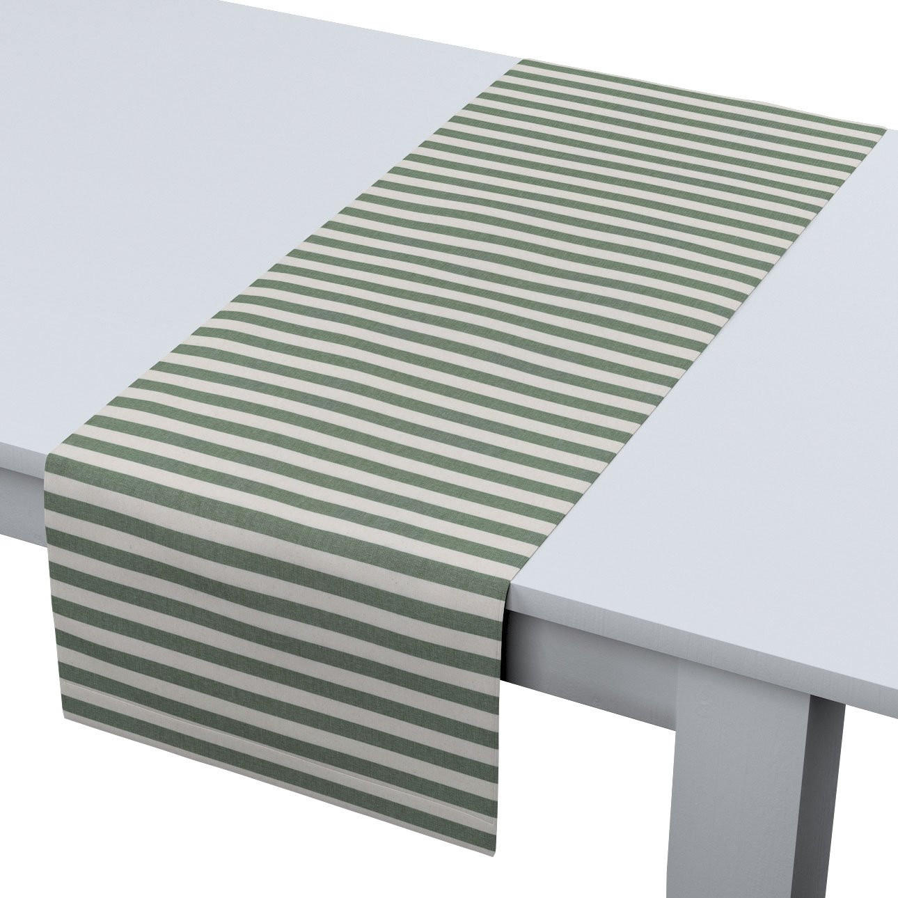 TISCHLÄUFER Quadro, grün und ecru, 40x130 cm - Grün, Textil (40/130cm) - Dekoria