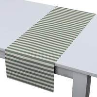 TISCHLÄUFER Quadro, grün und ecru, 40x130 cm - Grün, Textil (40/130cm) - Dekoria