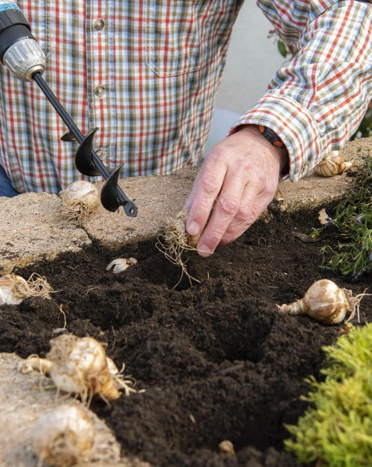 ERDLOCHBOHRER Set, Stahl, 2-teilig, Ø 4 cm - Schwarz, Metall (5/5/75.5cm) - Westfalia
