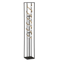 LED STEHLEUCHTE GIAN Schwarz Gold - Schwarz, Metall (20/20/135cm)