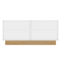 SIDEBOARD Weiß-Holzfarbe 160/38/75 cm - Weiß, Holzwerkstoff (160/75/38cm) - PANGIVO