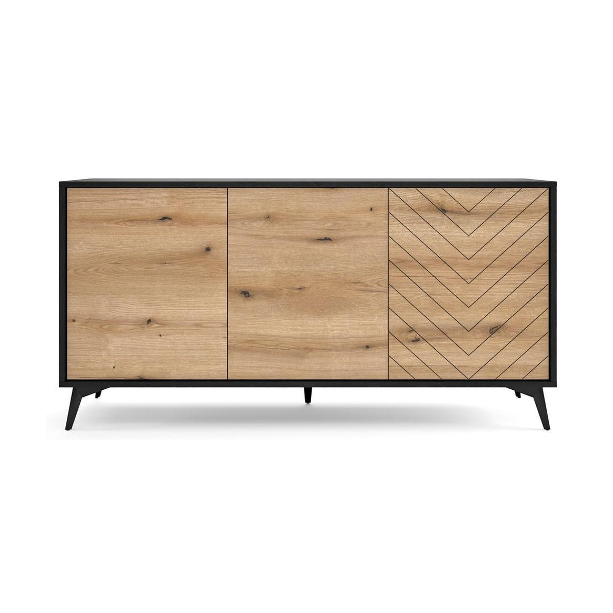 KOMMODE – K154 – 153 cm – DIAMOND – Eichefarben - Eichefarben, Holzwerkstoff (153.4/76.7/39cm) - hi-markt