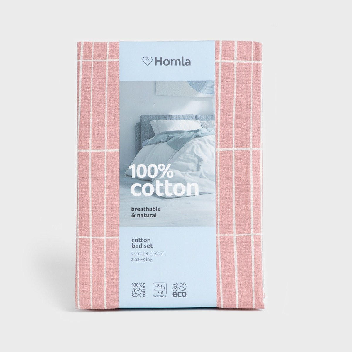 BETTWÄSCHE Grila Baumwolle rosa 140/200 cm - Rosa, Textil (140/200cm) - Homla
