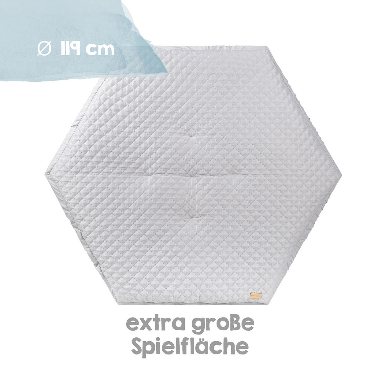 LAUFGITTER 6-eckig, roba Style grau - Weiß, Holzwerkstoff (118.5/72.5/103.5cm) - Roba