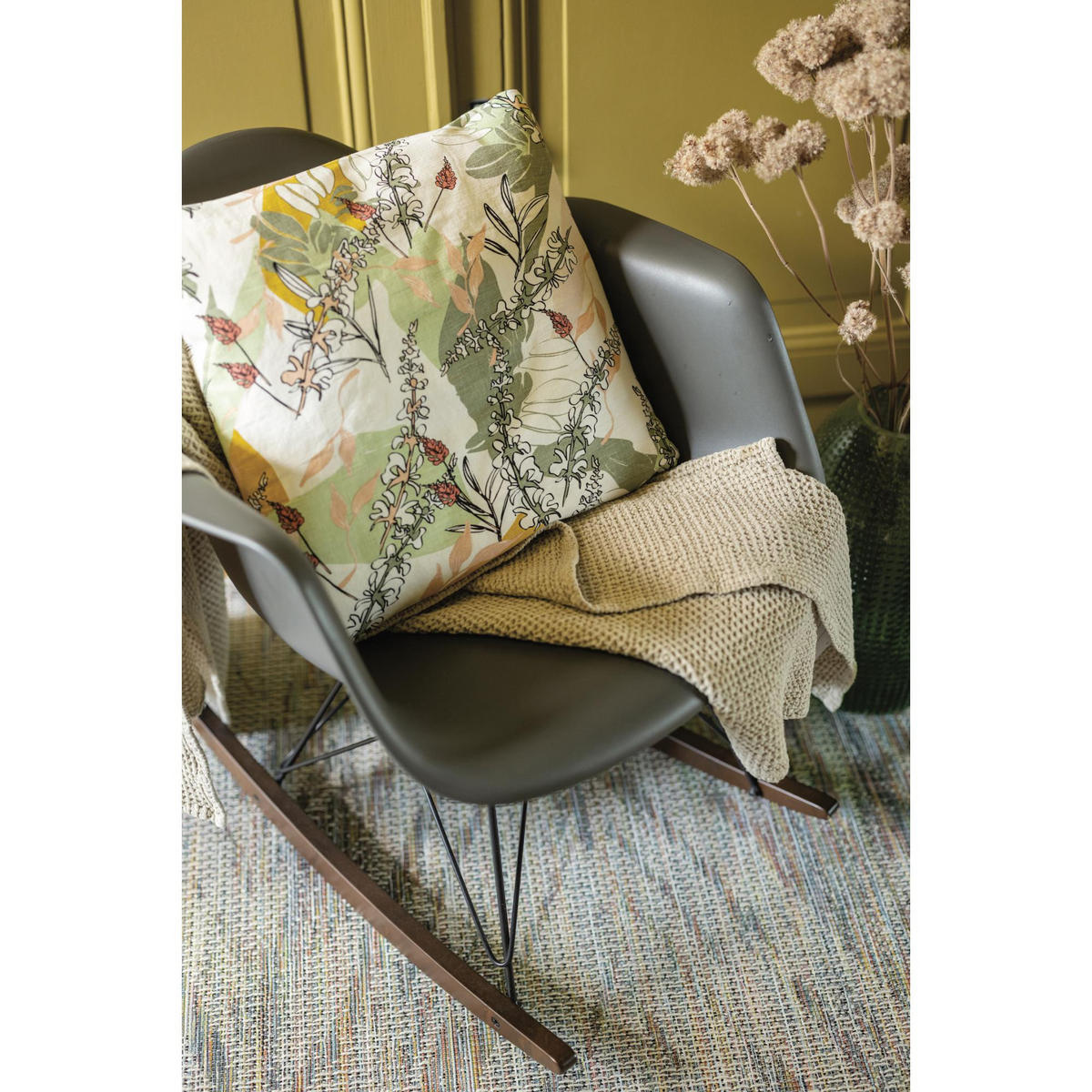RECYCELTE DECKE Maia leinen 280 x 260 cm - Braun, Textil (280/260cm) - Vivaraise