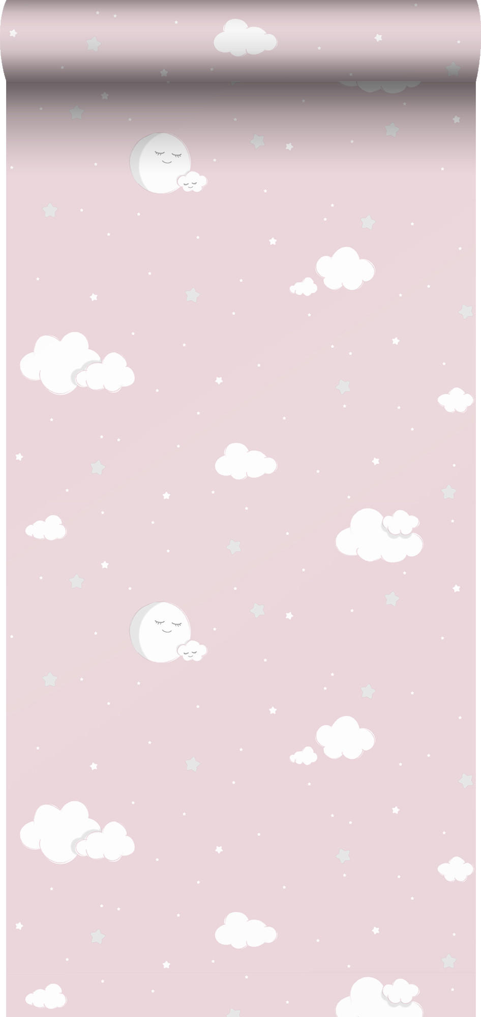 TAPETE kleine Wolken 53 cm x 10 m - Pink, Papier (53/0.1cm) - Sanders & Sanders