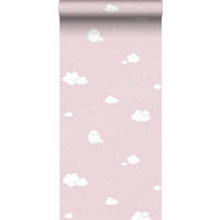 TAPETE kleine Wolken 53 cm x 10 m - Pink, Papier (53/0.1cm) - Sanders & Sanders