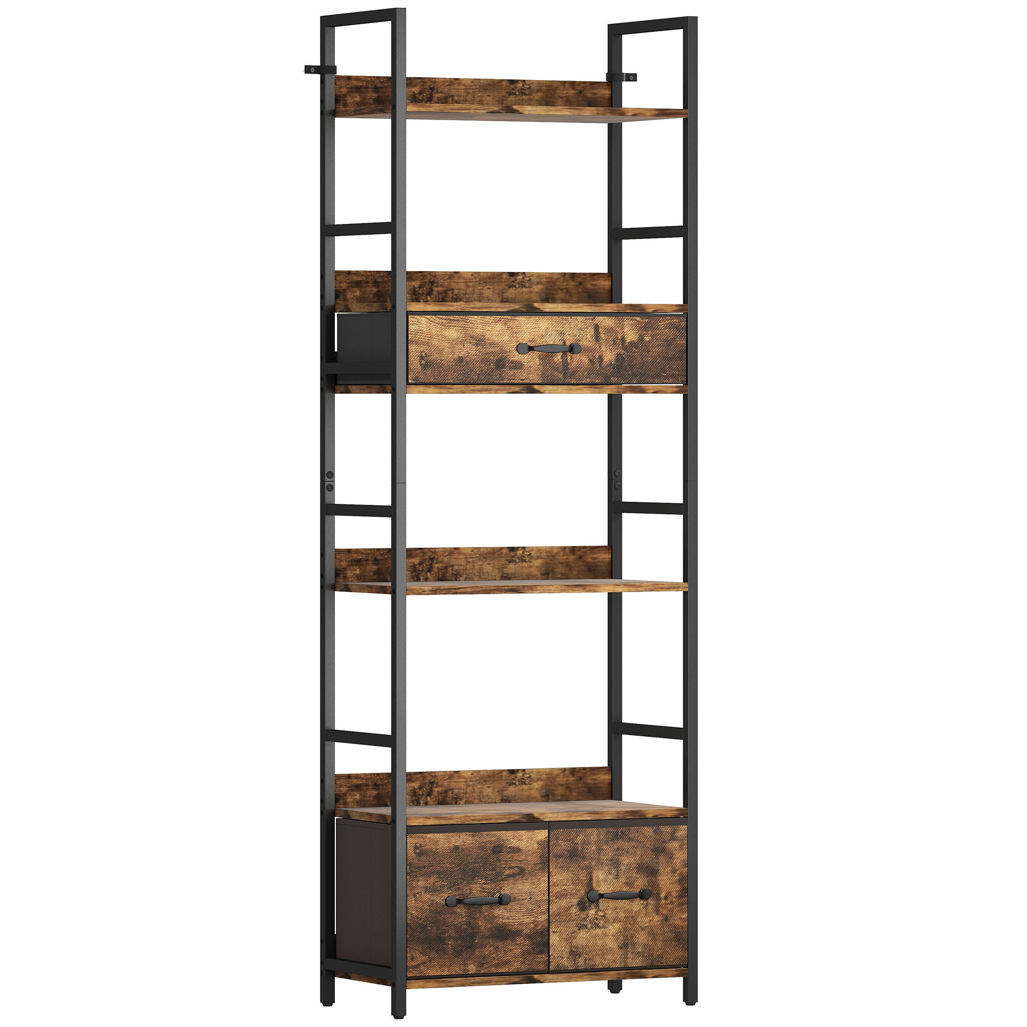 BÜCHERREGAL 60/30/176 cm Braun - Braun, Karton (60/176/30cm)