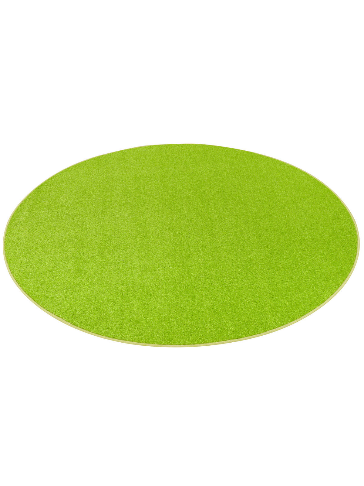 TREND VELOURS TEPPICH JOY RUND - Limette, Textil (100/100cm) - Snapstyle