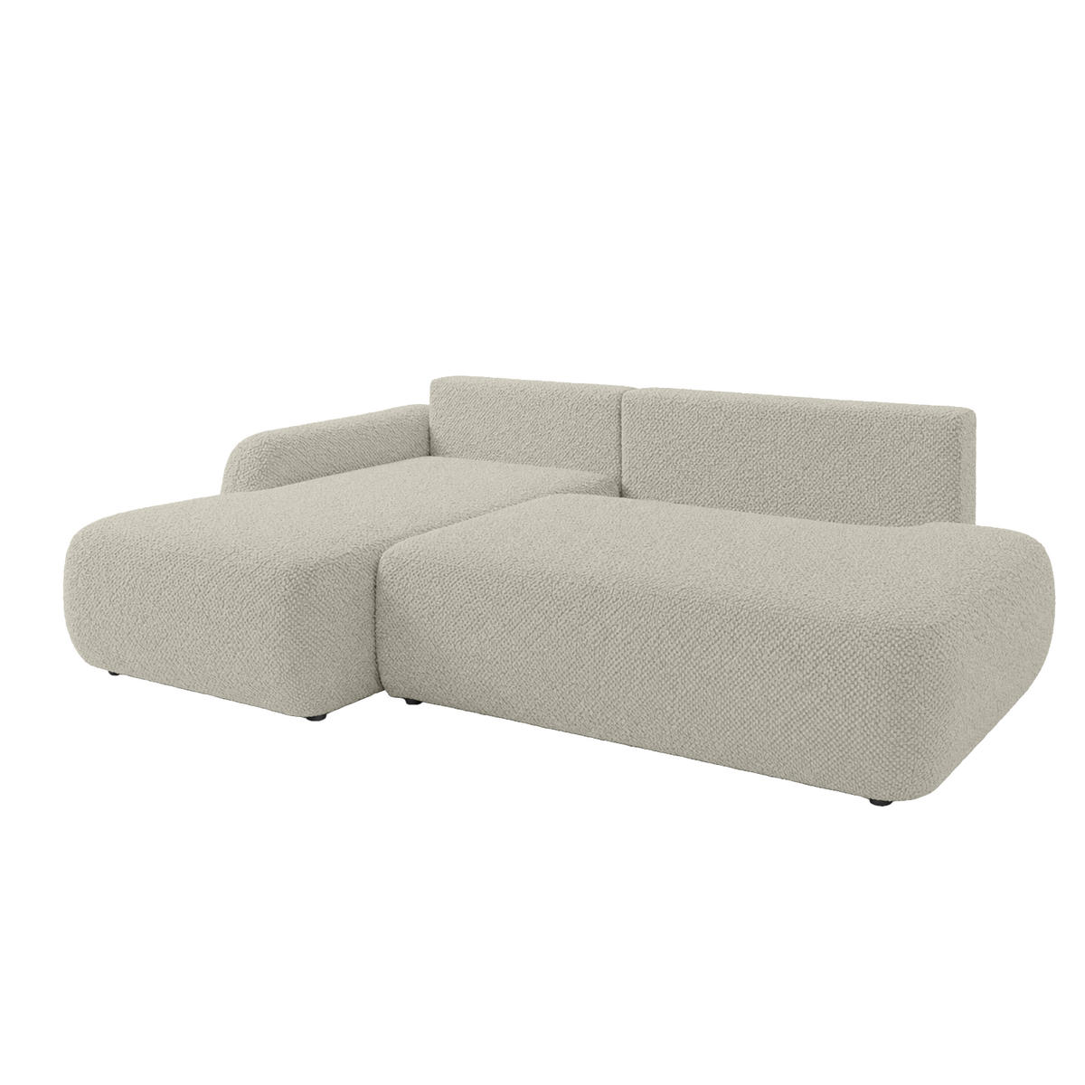 ECKSOFA Munduk I mit Schlaffunktion, Creme - Creme, Textil (302/184cm) - Fedve