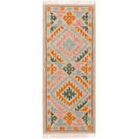 KELIM handgewebt Zohra Multicolor/Beige 80x200 cm - Multicolor, Textil (80/200cm) - benuta Pure