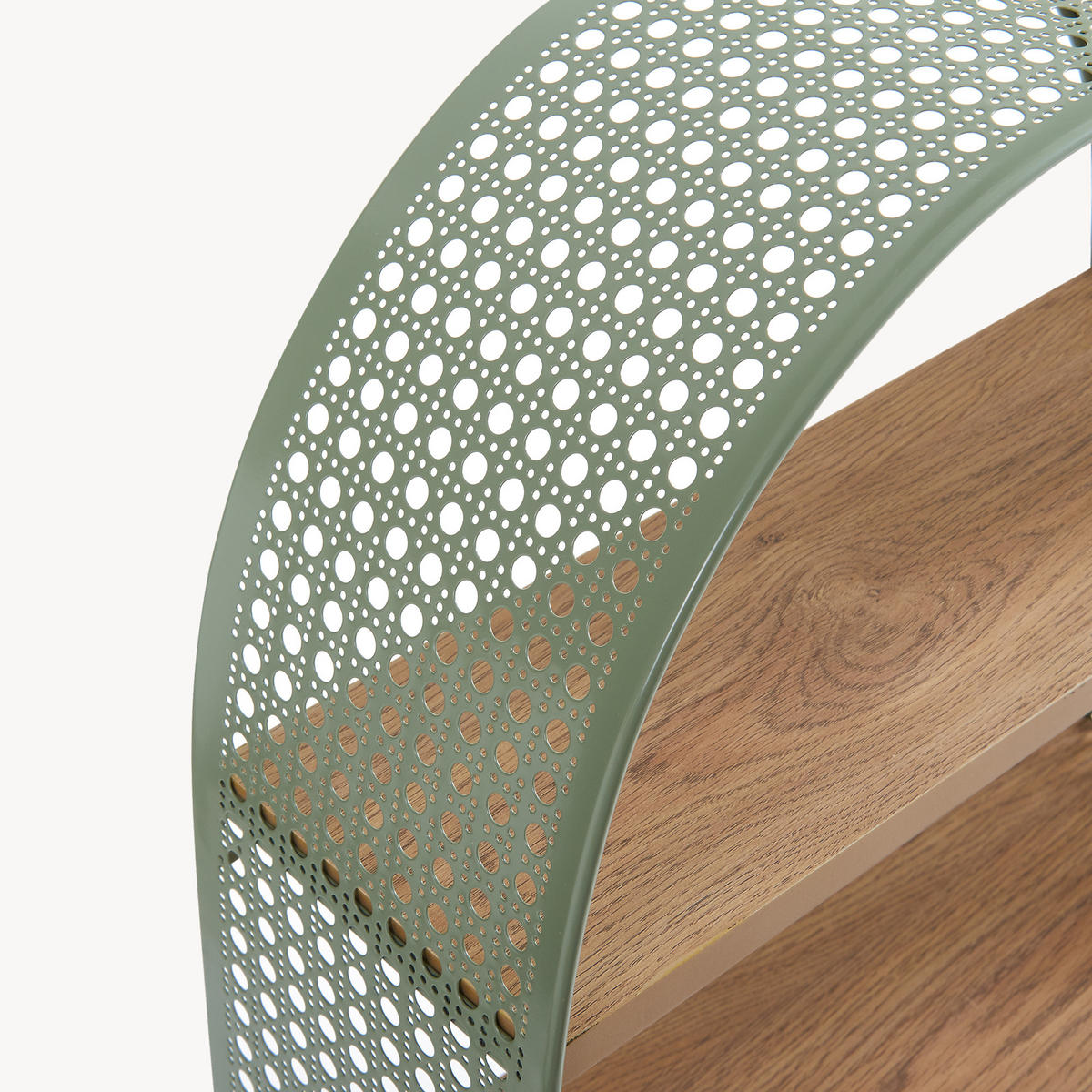 WANDREGAL Jäller II. - Grün, Holzwerkstoff/Metall (34.5/53/13.5cm) - [en.casa]