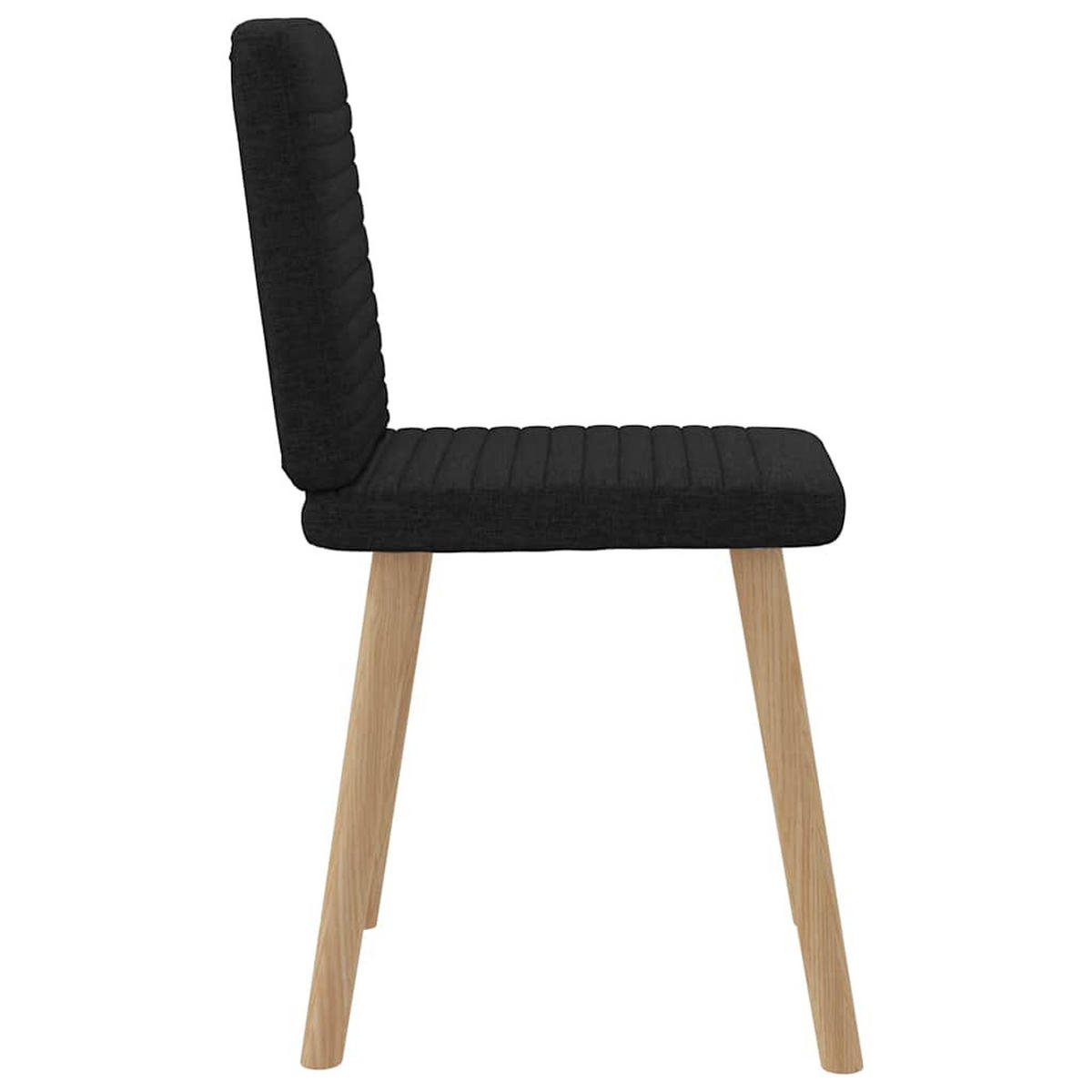 ESSZIMMERSTÜHLE 2 Stk. Schwarz Stoff 45*54*86cm - Schwarz, Metall (45/86/54cm) - ZMH