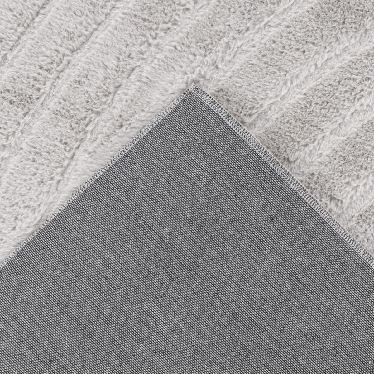 KURZFLOR-TEPPICH Waves 501 Hellgrau/ Taupe 160x230 cm - Taupe, Textil (160/230cm) - carpet city