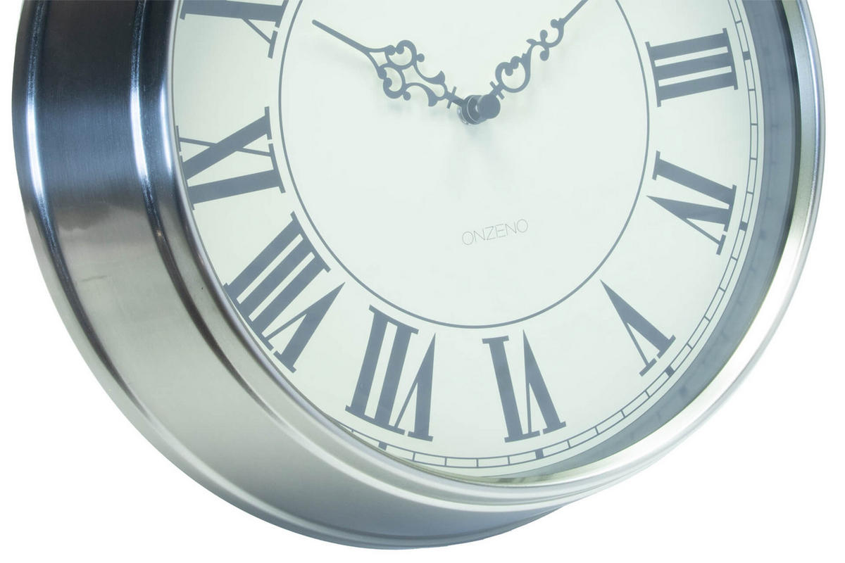 WANDUHR Design Weiß 35/35 cm - Weiß, Glas (1.22/35/9cm) - ONZENO