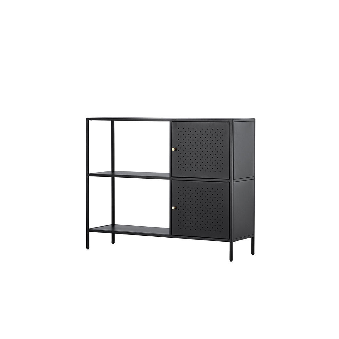 SIDEBOARD, Salta, Schwarz, Stahl, 100 x 30 x 75 cm - Schwarz, Metall (100/75/30cm) - ebuy24