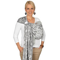 BABYTRAGETUCH Ring-Sling kbA - Hellgrau/Grau, Textil (70/0.1/200cm) - Hoppediz