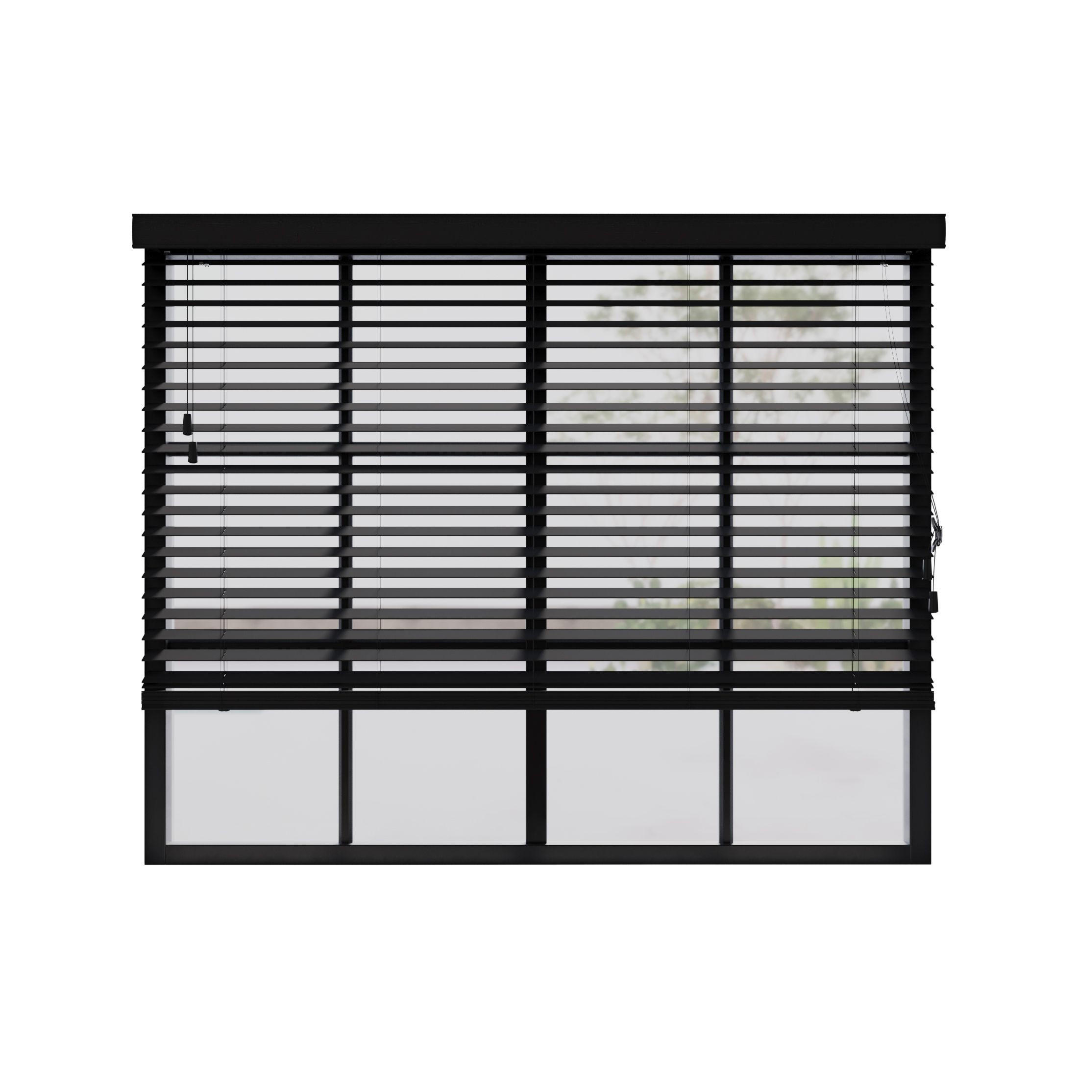 Cocoon Home Concepts Holzjalousien Schwarz 210x240 cm