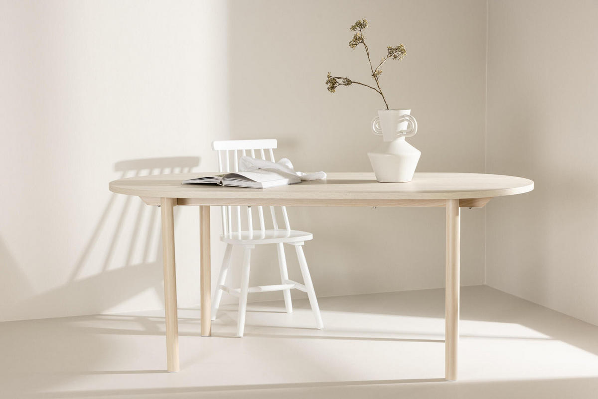 ESSTISCH ANDY Beige 90x180x75 cm - Beige, Holzwerkstoff (180/90/75cm) - FURNLUX