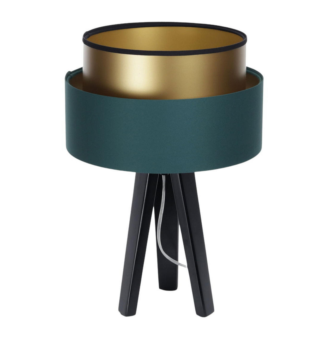 TISCHLAMPE Grün 30/45 cm - Goldfarben, Kunststoff (30/0.7/45cm) - ONZENO