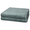 DUSCHTUCH Pure 2er-Set - Dunkelgrün, Textil (80/150cm) - Cawö