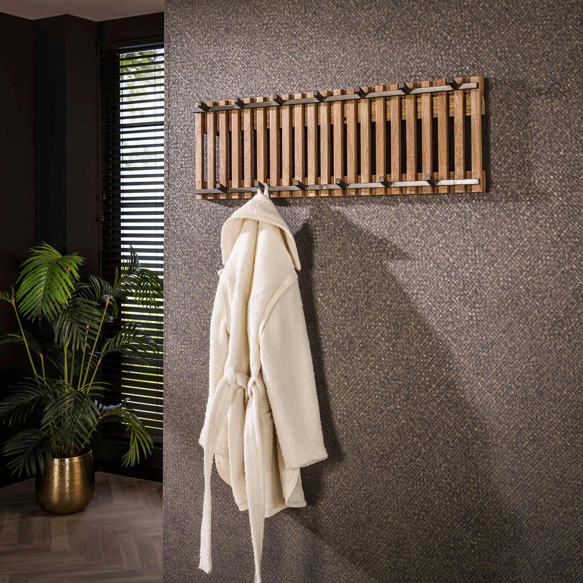 WANDGARDEROBE Tweak Beige 10/100/ 33 cm - Beige, Holz (100/33/10cm) - Hoyz Collection