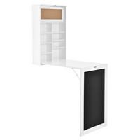 WANDKLAPPTISCH Kläppen - Weiß, Holzwerkstoff (50/156/91.5cm) - [en.casa]