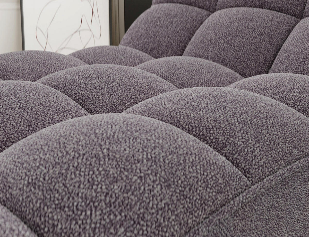 CHAISELONGUE Loren – Moderne Recamiere mit hoher Rückenlehne, HR-Kaltschaum und elegantem Design - Grau, Kunststoff (85/170/85cm) - Wohnideebilder