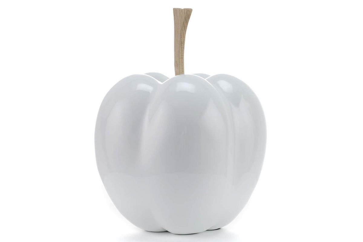 SKULPTUR Weiß 30/24 cm - Weiß, Stein (2.85/24/24cm) - KUNSTLOFT