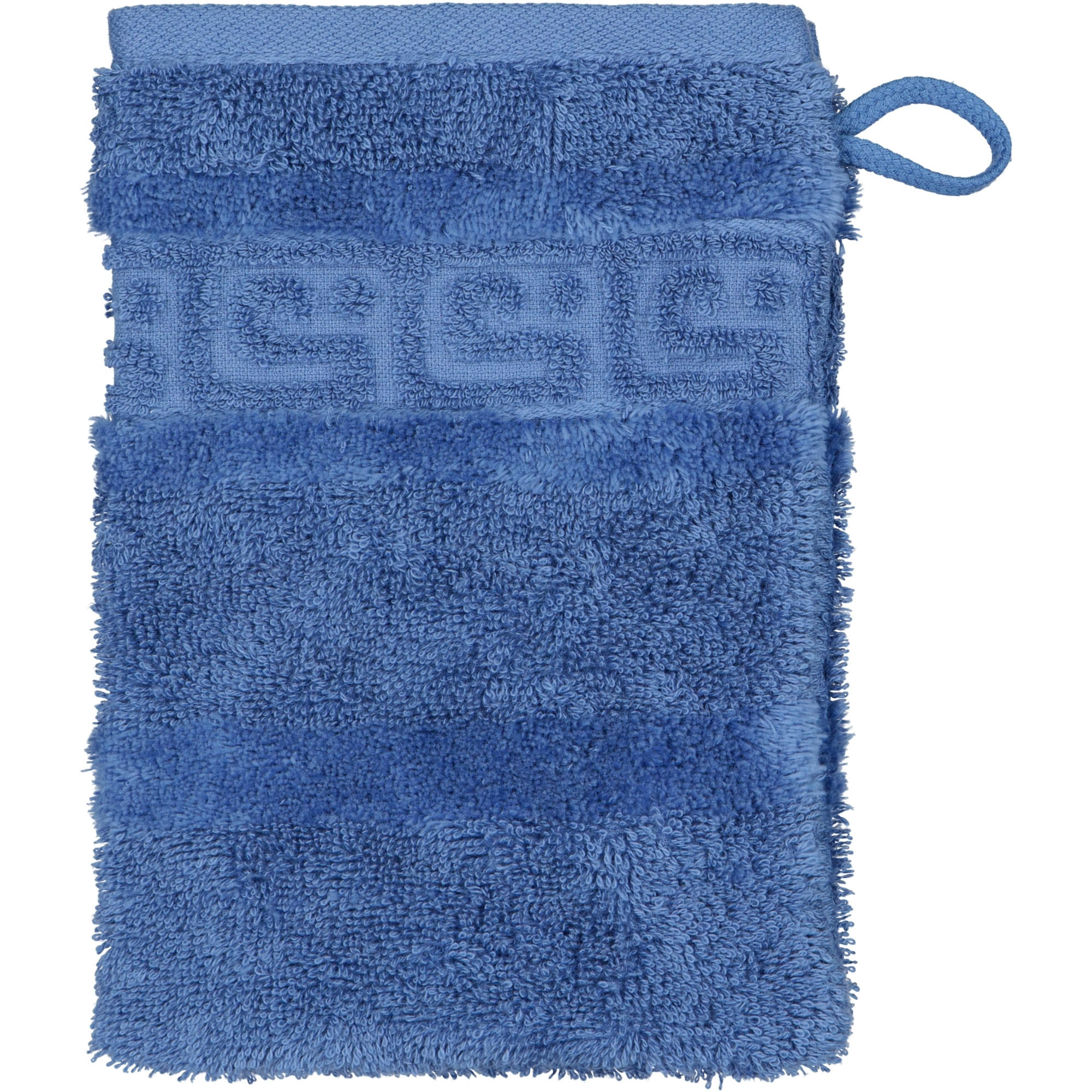 WASCHHANDSCHUH NOBLESSE UNI 1001 SAPHIR - 174 - Blau, Textil (16/22cm) - Cawoe