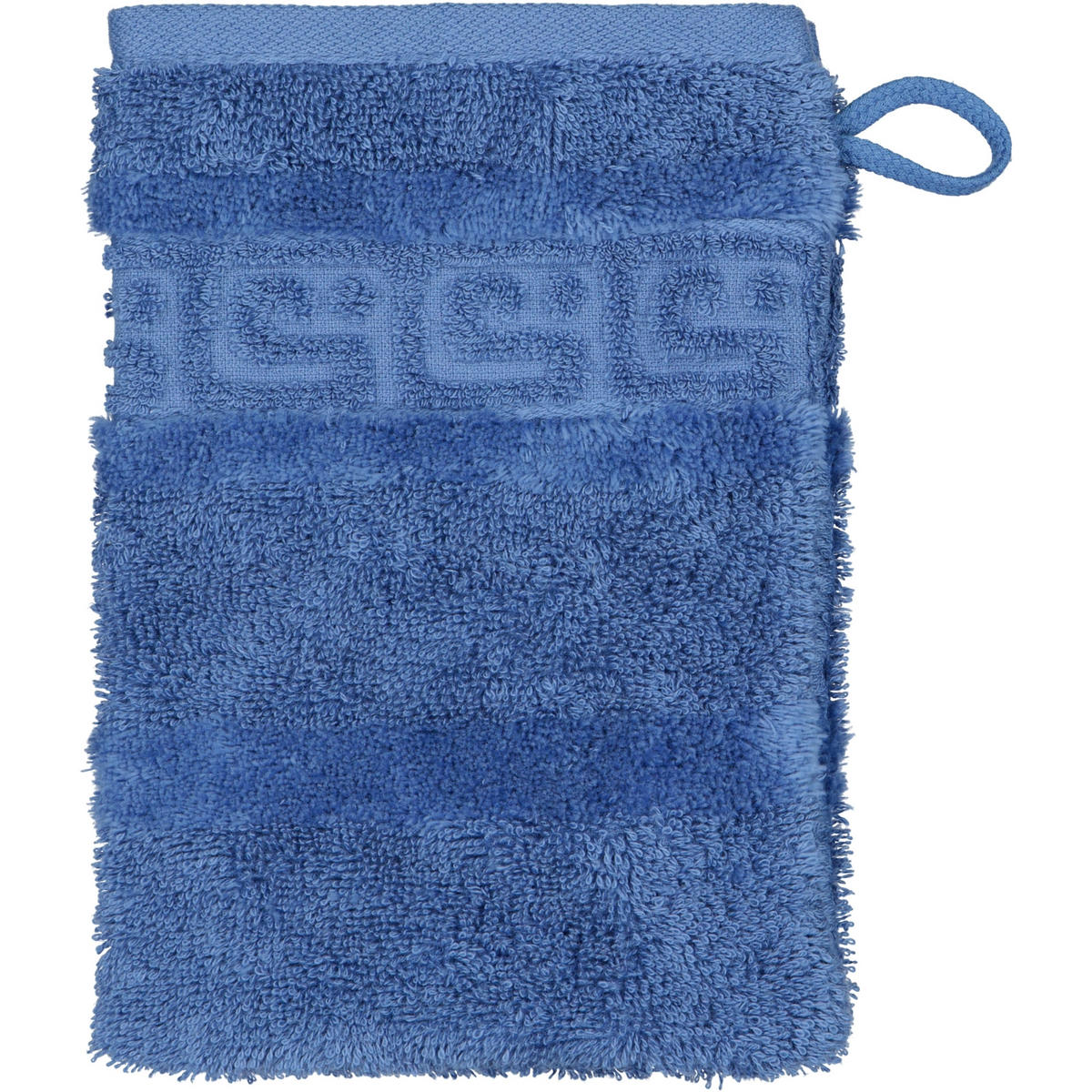 WASCHHANDSCHUH NOBLESSE UNI 1001 SAPHIR - 174 - Blau, Textil (16/22cm) - Cawoe