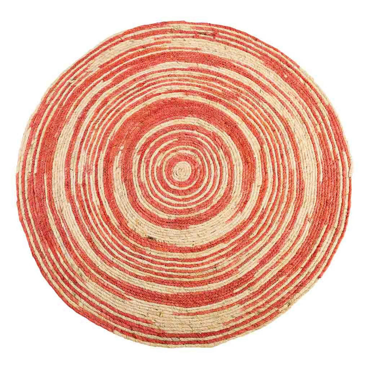 JUTETEPPICH rund, braun, D120x1 cm - Rot/Naturfarben, Naturmaterialien/Naturmaterialen (120/120cm) - Wanderlust