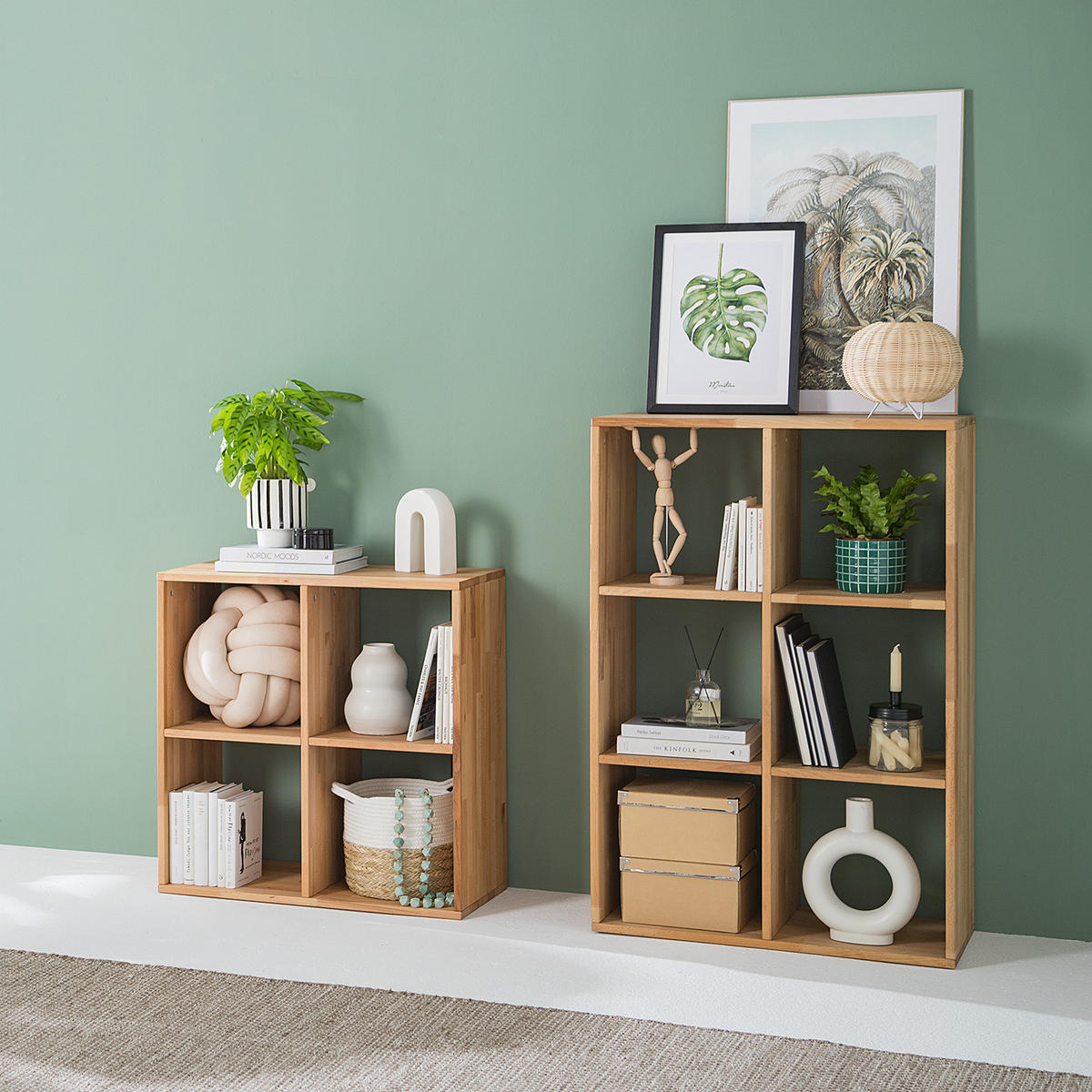 REGAL - Massivholz - Kernbuche, Holz (76/112/35cm) - home24