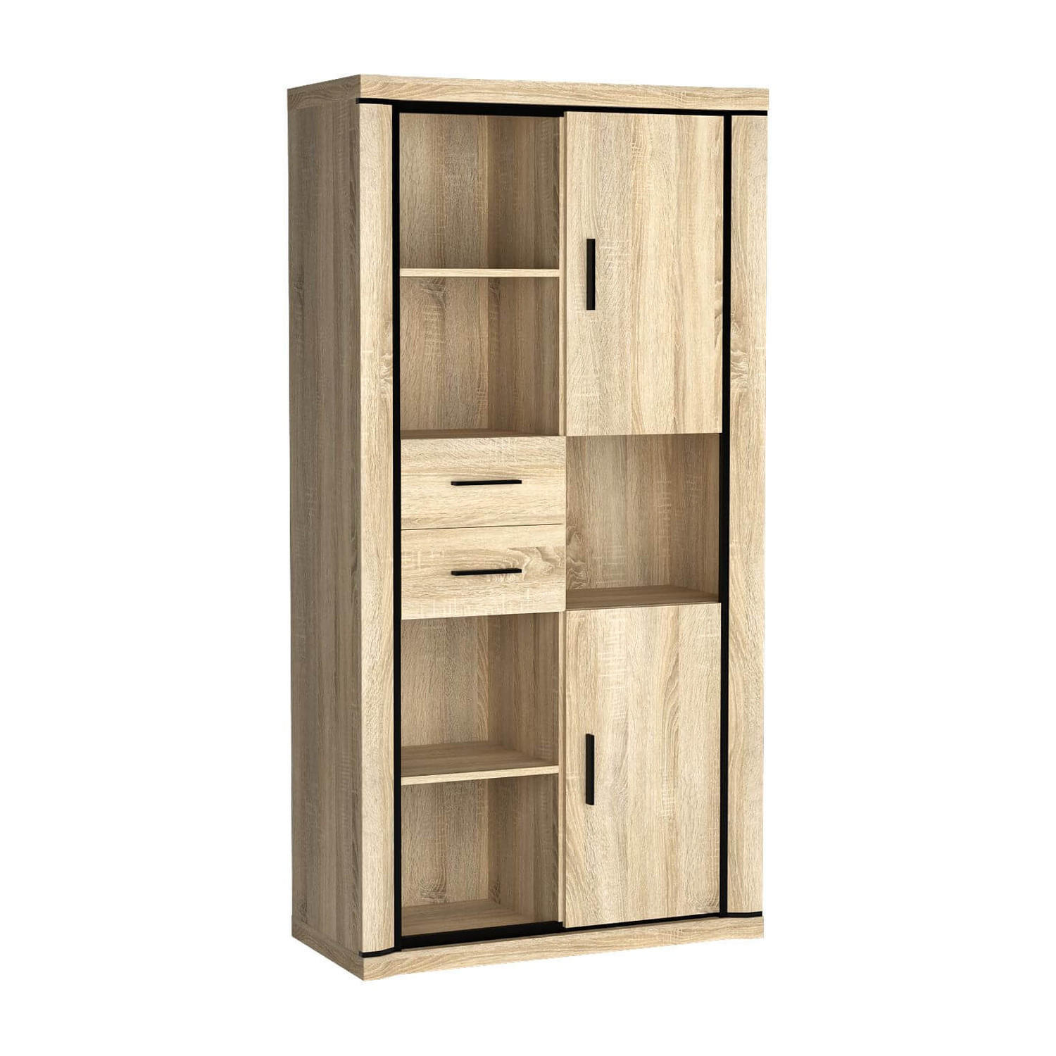 Koseto Regal Sonoma Eiche 97x192x45 cm