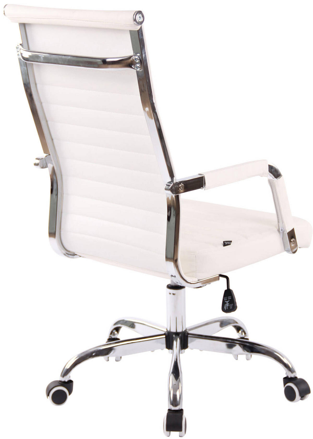 BÜROSTUHL Amadeus, Kunstleder Weiß - Weiß, Textil/Metall (51/106/63cm) - TPFLiving